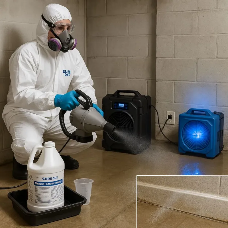 Sanitization and Odor Removal process in Brentwood, TN